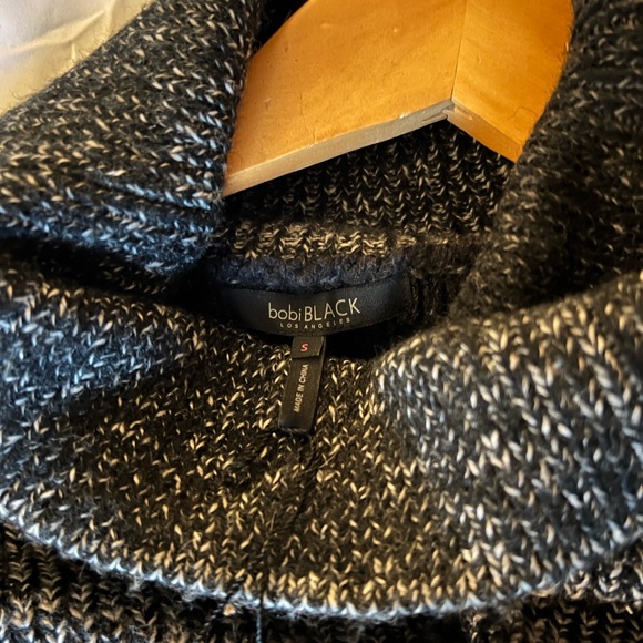 NWT Bobi BLACK Los Angeles Gradient Black and Gray Women's Sweater - Picture 5 of 8